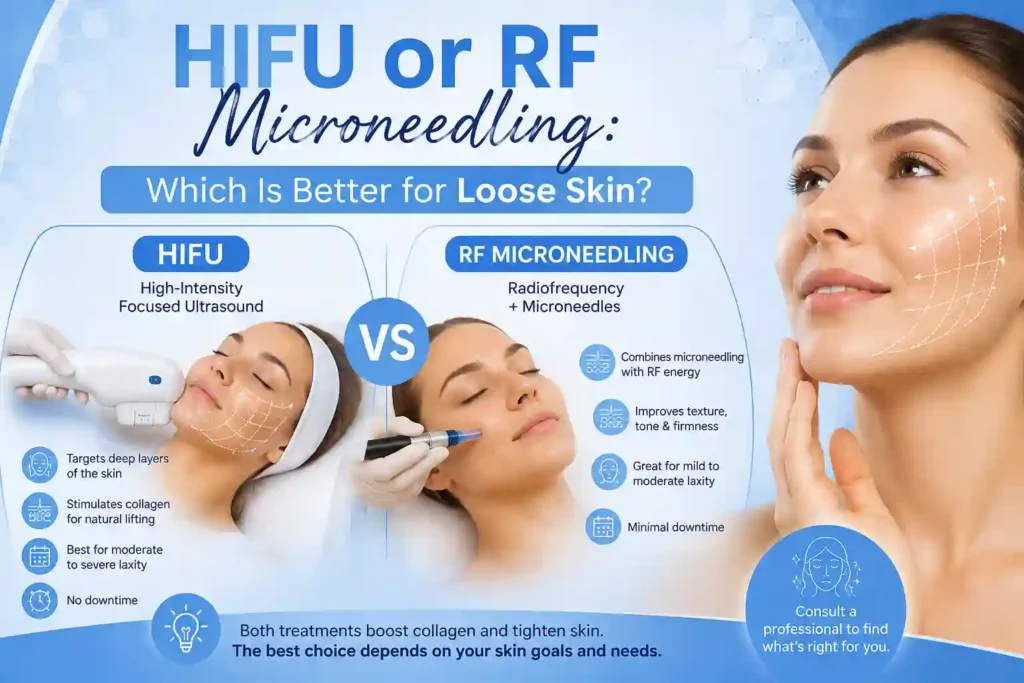 Lost the Weight but Not the Loose Skin? What You Should Know 2 HIFU or RF Microneedling: Which Is Better for Loose Skin Ross on Wye?